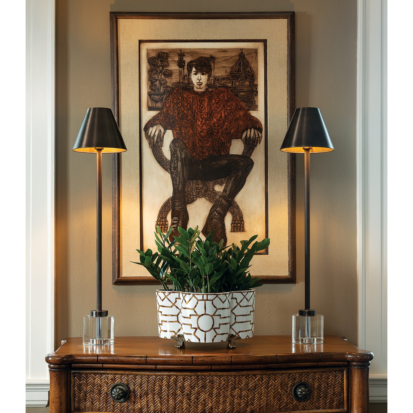 Scalamandre Baldwin Quatrefoil Planter