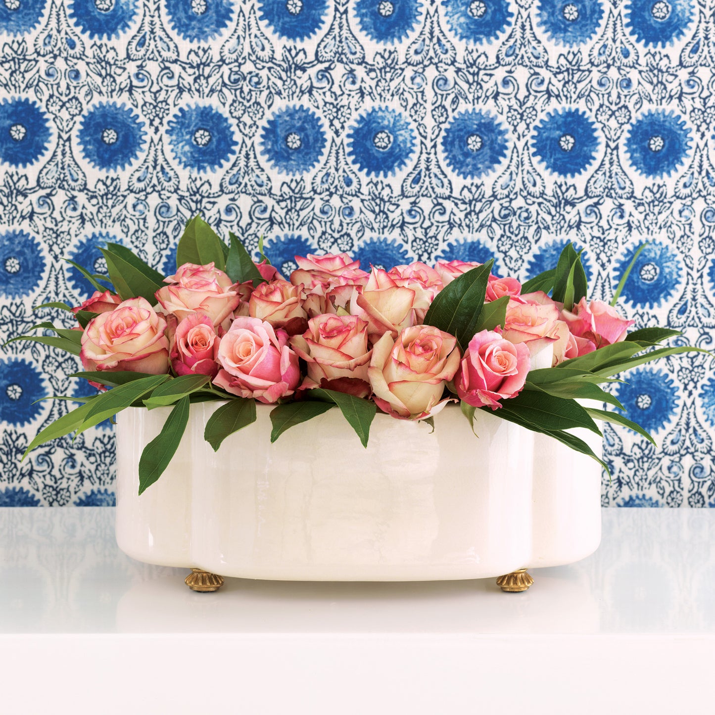 Carol Oval Cream Planter