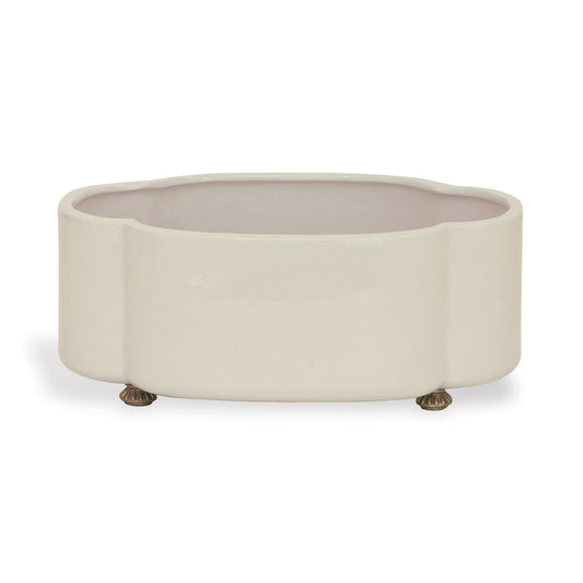 Carol Oval Cream Planter