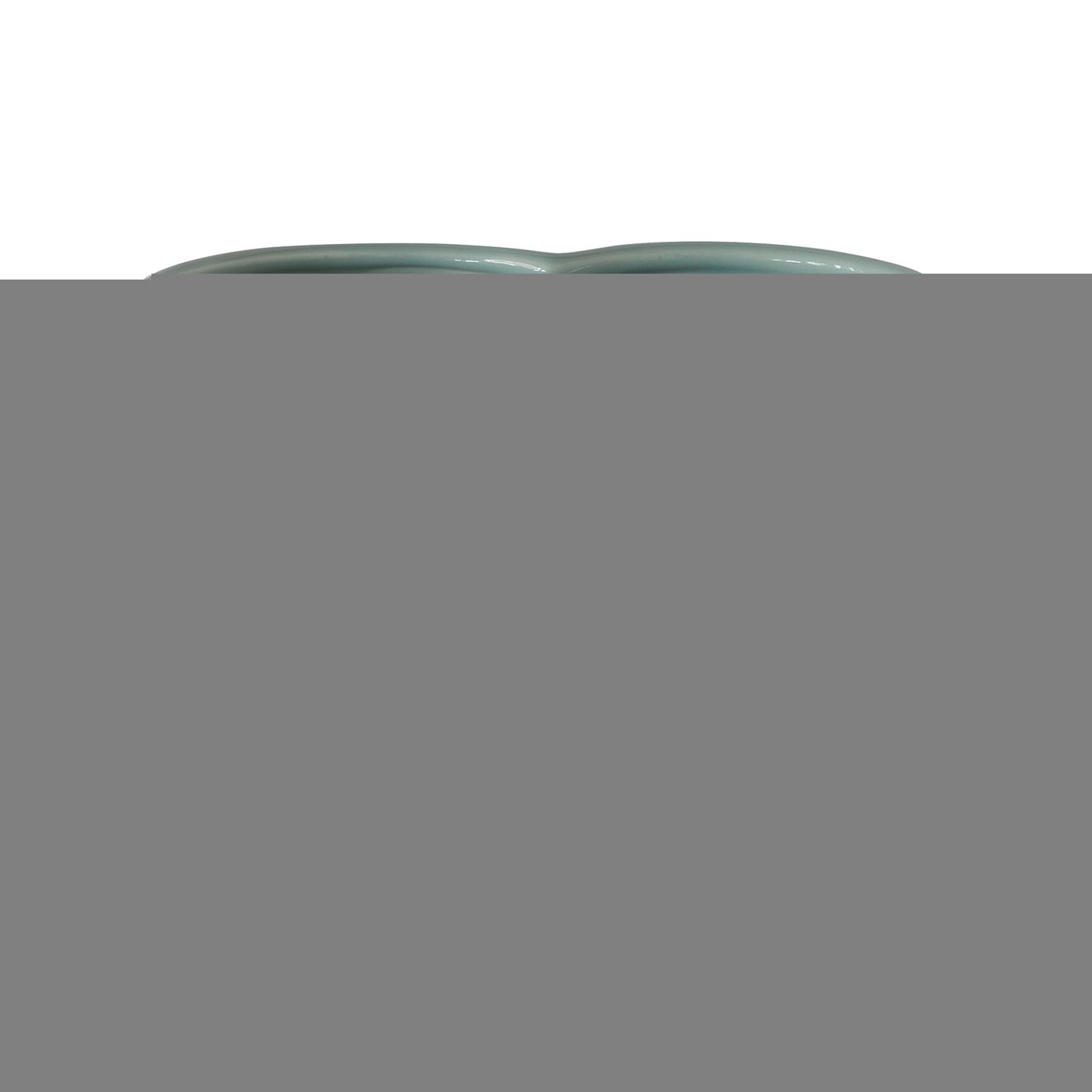 Celadon Quatrefoil Planter