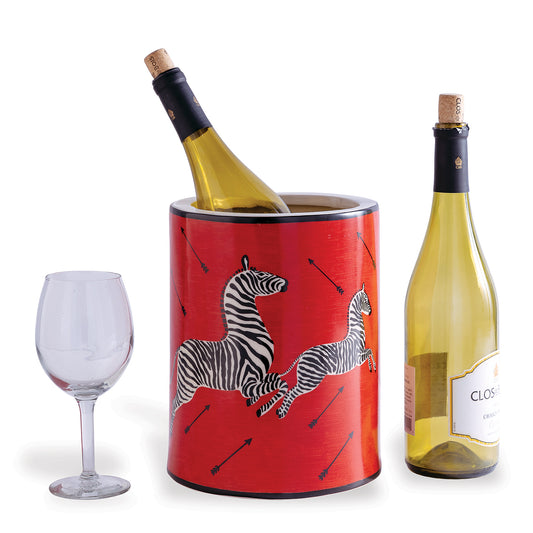 Zebra Red Ice Bucket