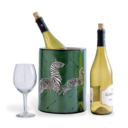 Zebra Green Ice Bucket
