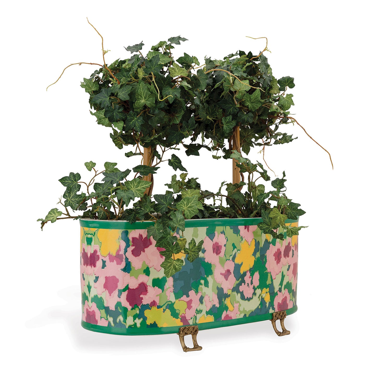 Rousham Green Oval Planter