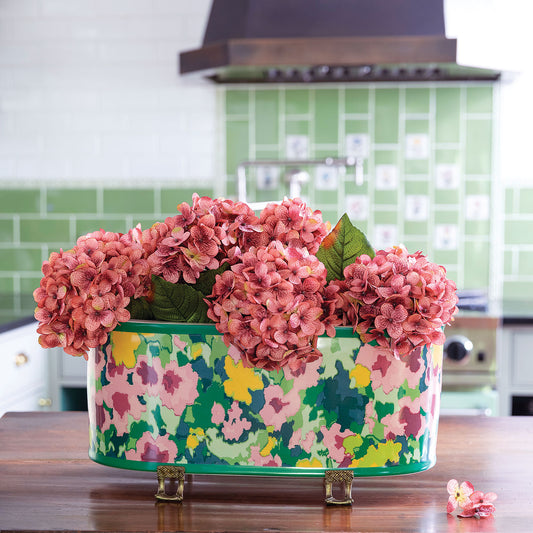 Rousham Green Oval Planter