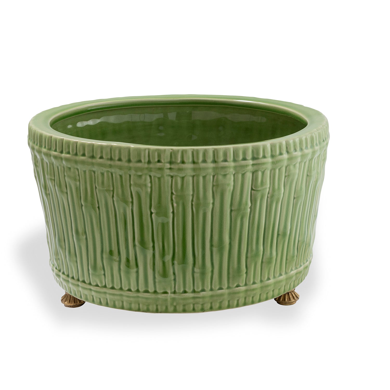 Bamboo Garden Apple Green Center Basin