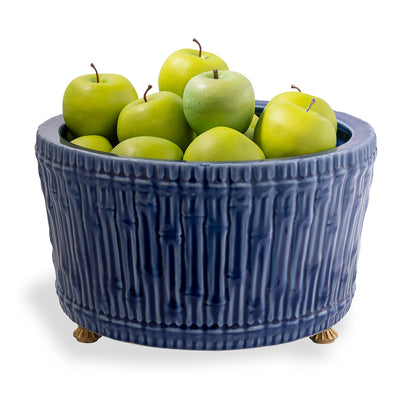 Bamboo Garden Blue Center Basin