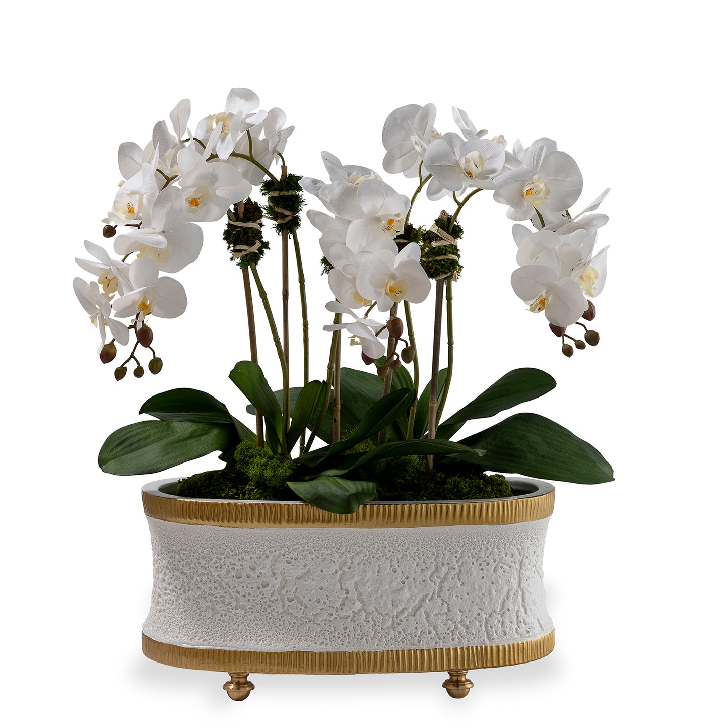 Bruner Cream Oval Planter