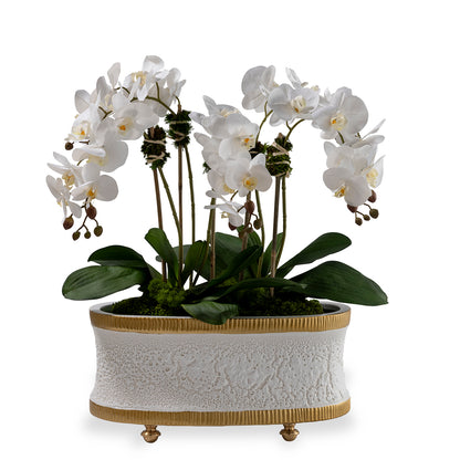 Bruner Cream Oval Planter