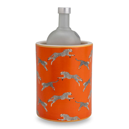 Leaping Cheetah Orange Ice Bucket