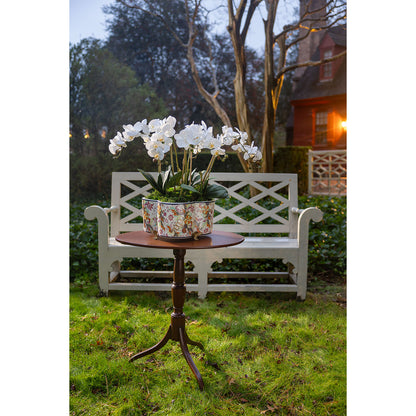 Tobacco Leaf Quatrefoil Planter