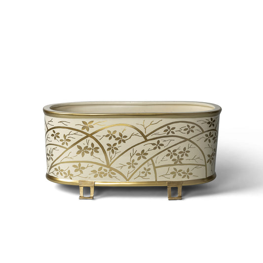 Gilded Arbor Oval Planter