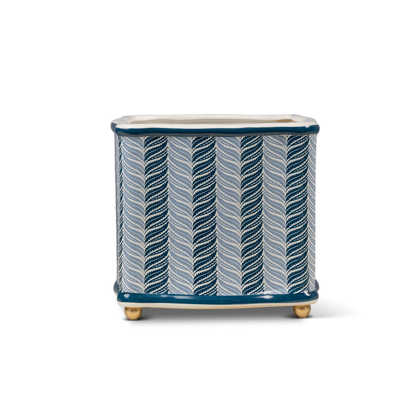 Acanthus Stripe Blue Planter