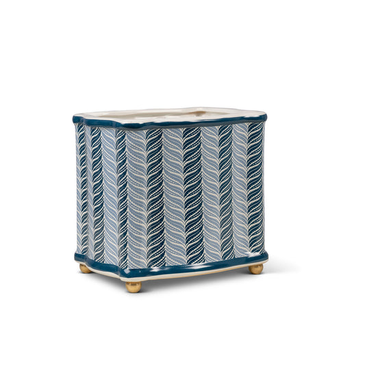 Acanthus Stripe Blue Planter