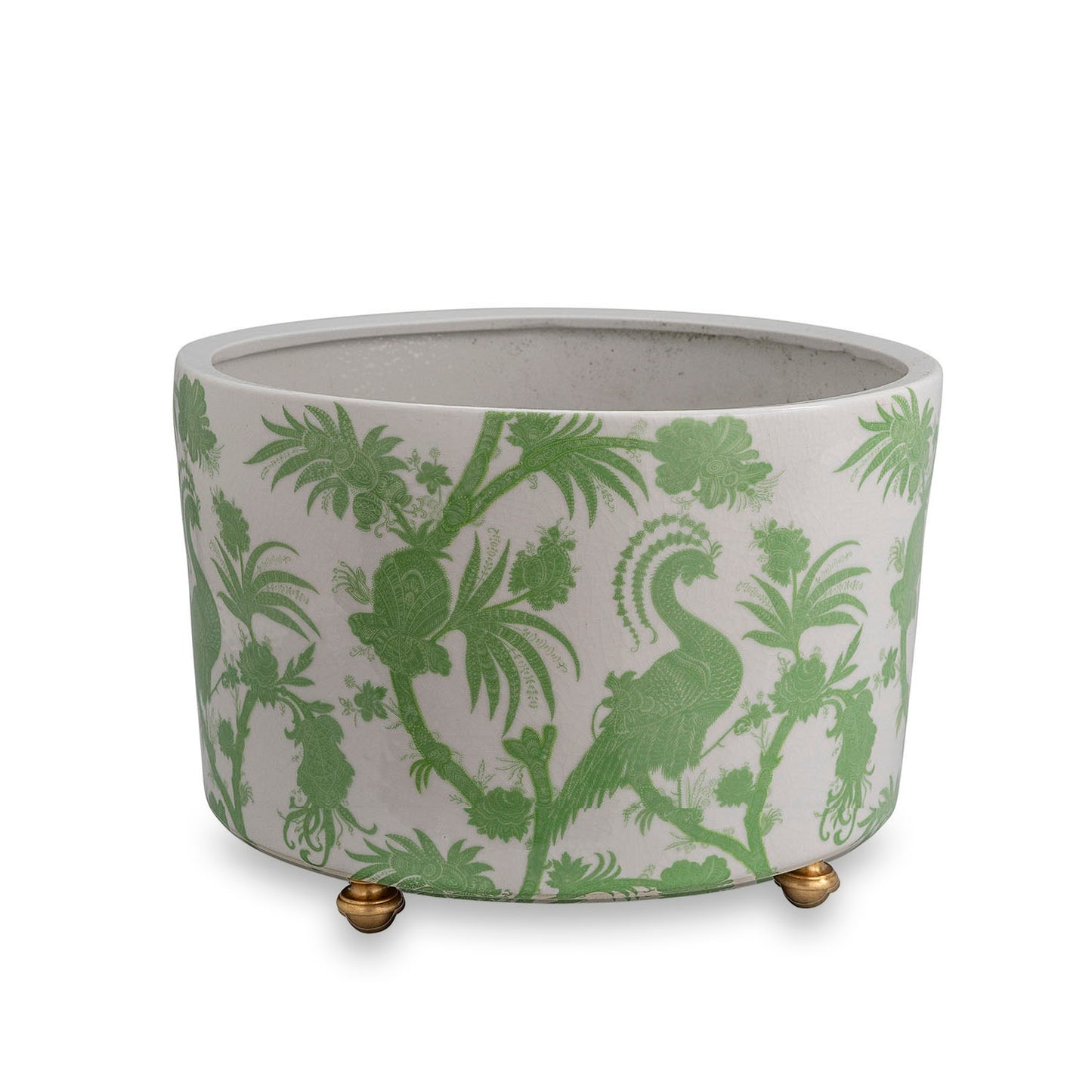 Balinese Peacock Green Center Basin