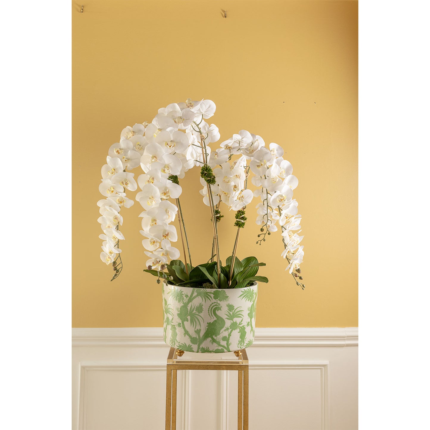 Balinese Peacock Green Center Basin