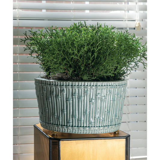 Bamboo Garden Celadon Center Basin