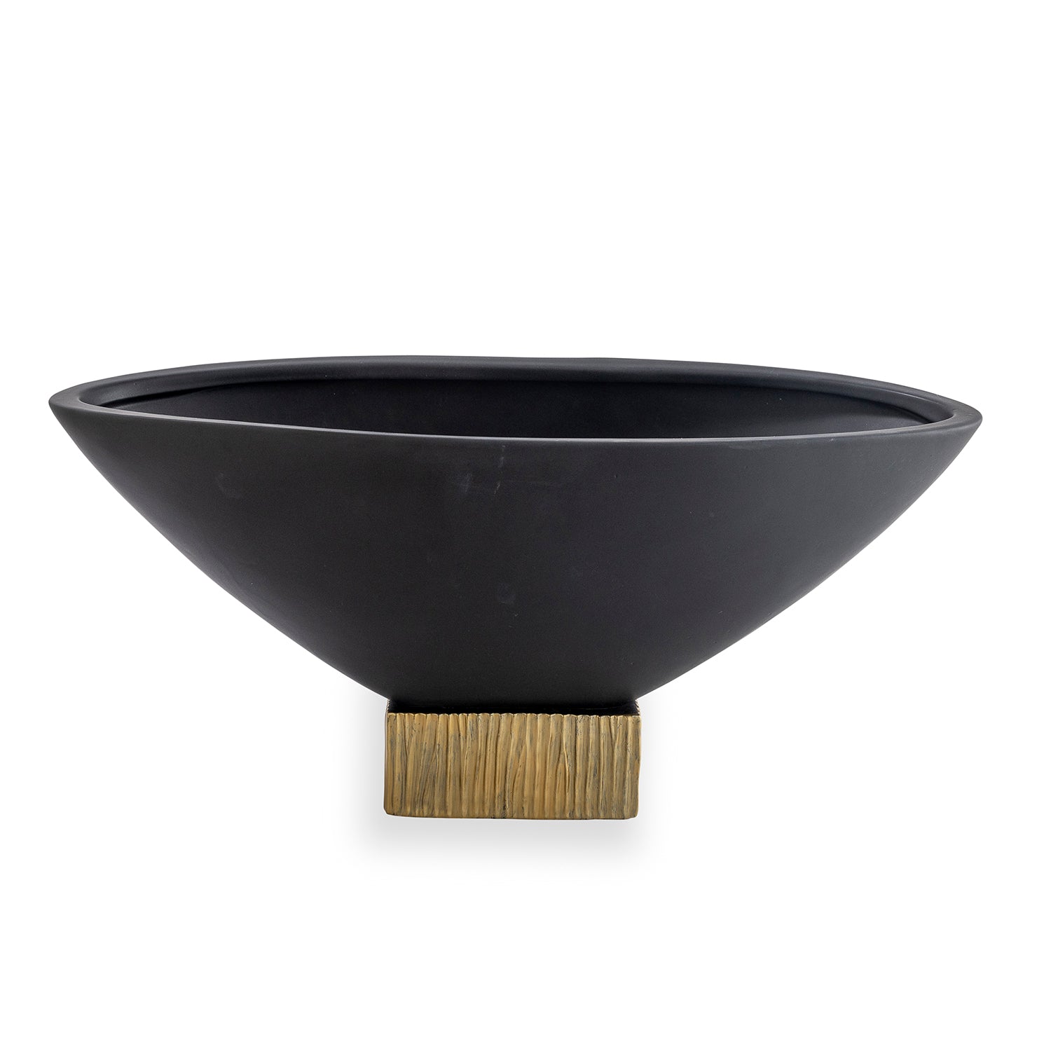Bruner Black Oval Compote