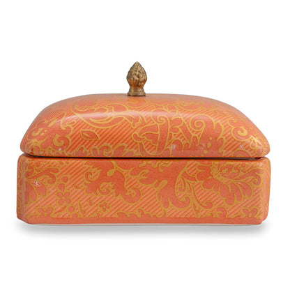 Richmond Damask Coral Box