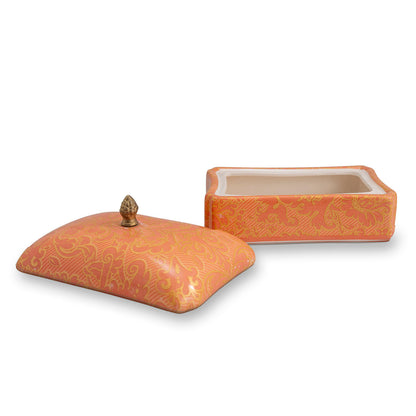 Richmond Damask Coral Box