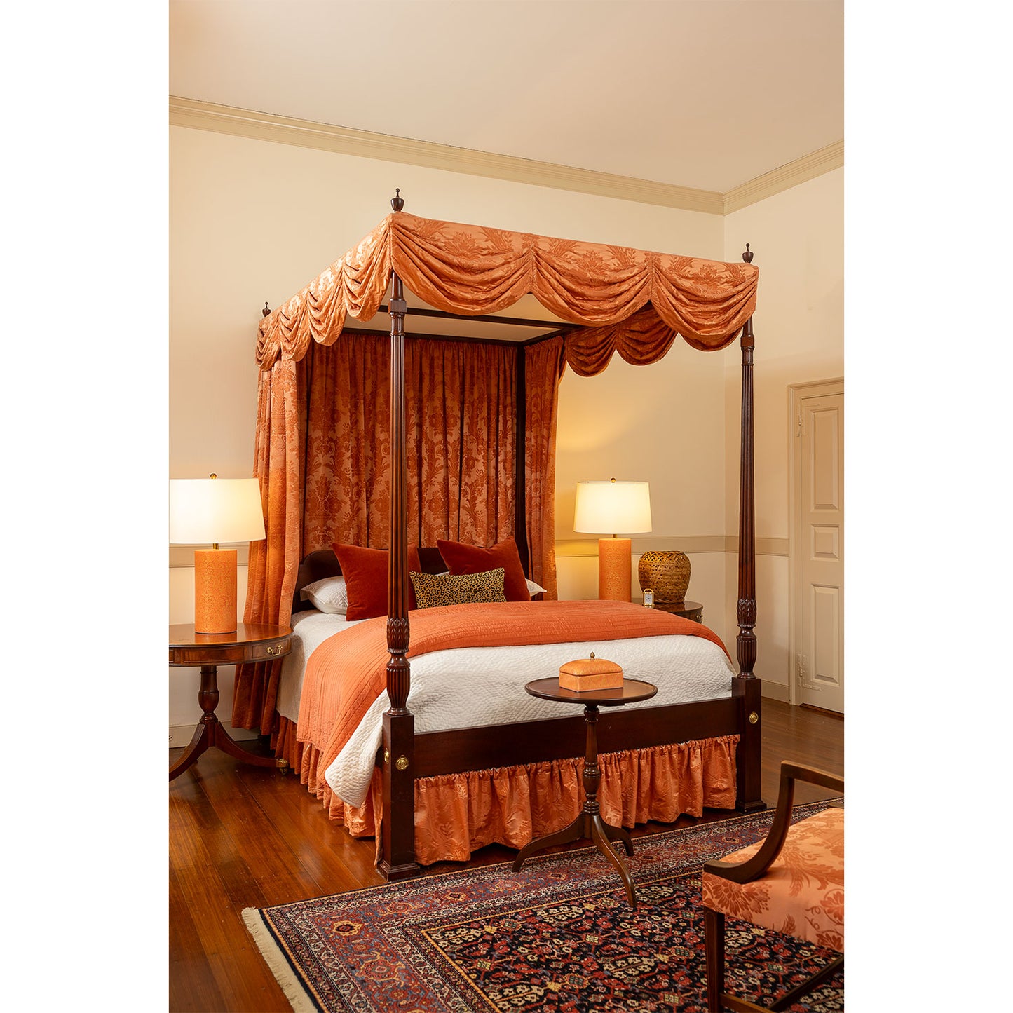 Richmond Damask Coral Box