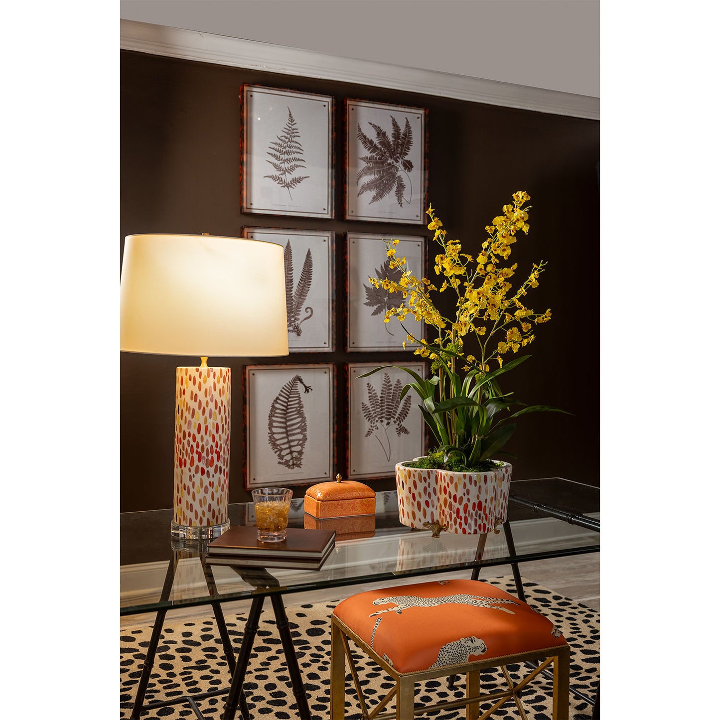 Richmond Damask Coral Box