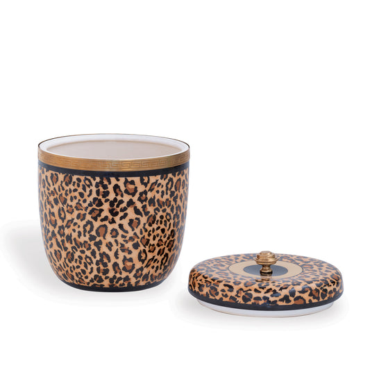 Leopard Round Box