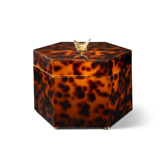 Venetian Tortoise Hex Box