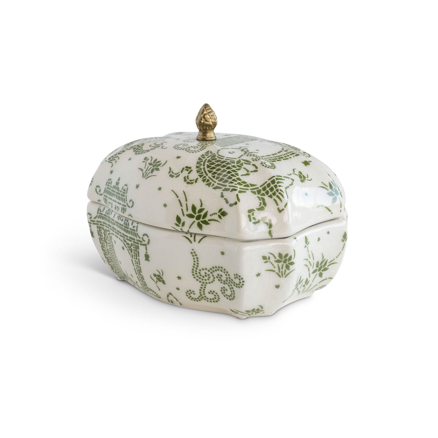 Dragon Pagoda Green Box