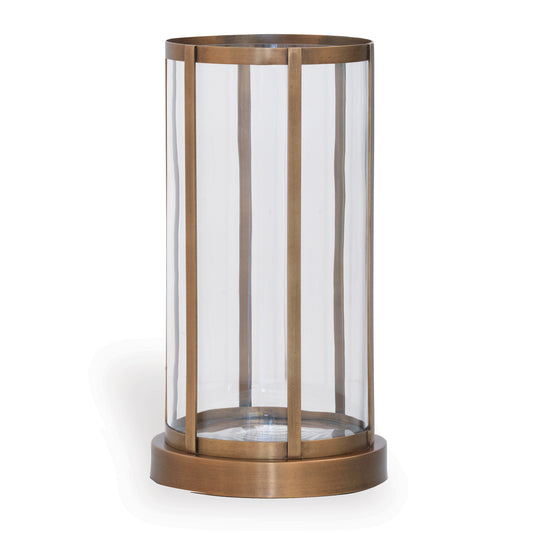 Edgewater Brass Vase/Hurricane
