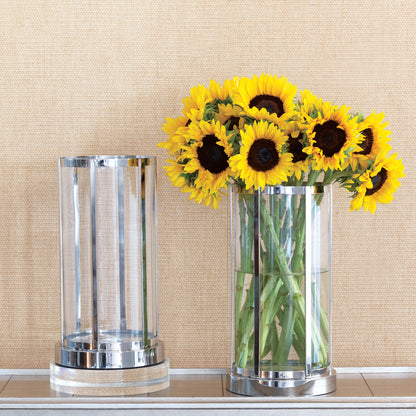 Edgewater Nickel Vase/Hurricane