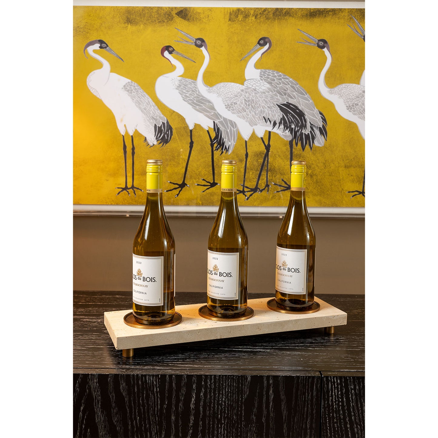 Tivoli Brass / Natural Candleholder