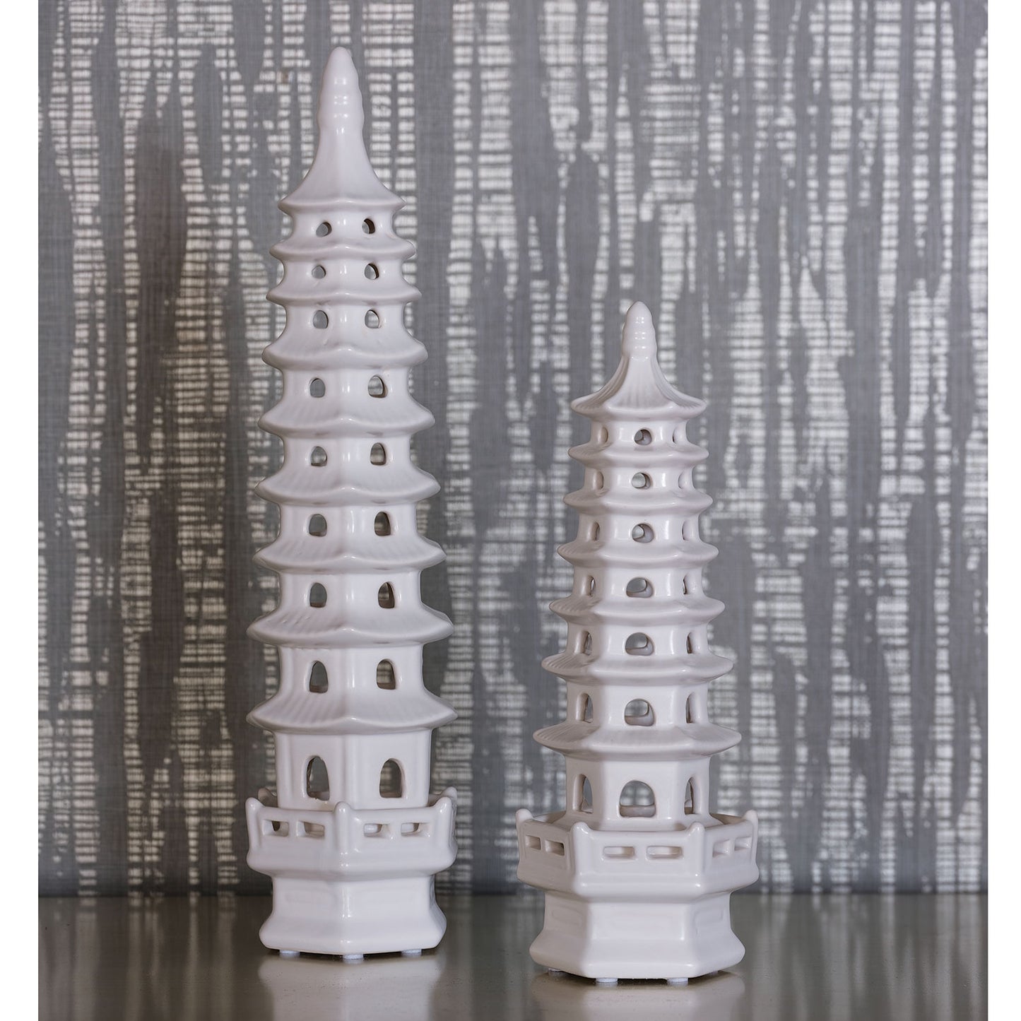 Pagoda Objects Tall (set of 2)