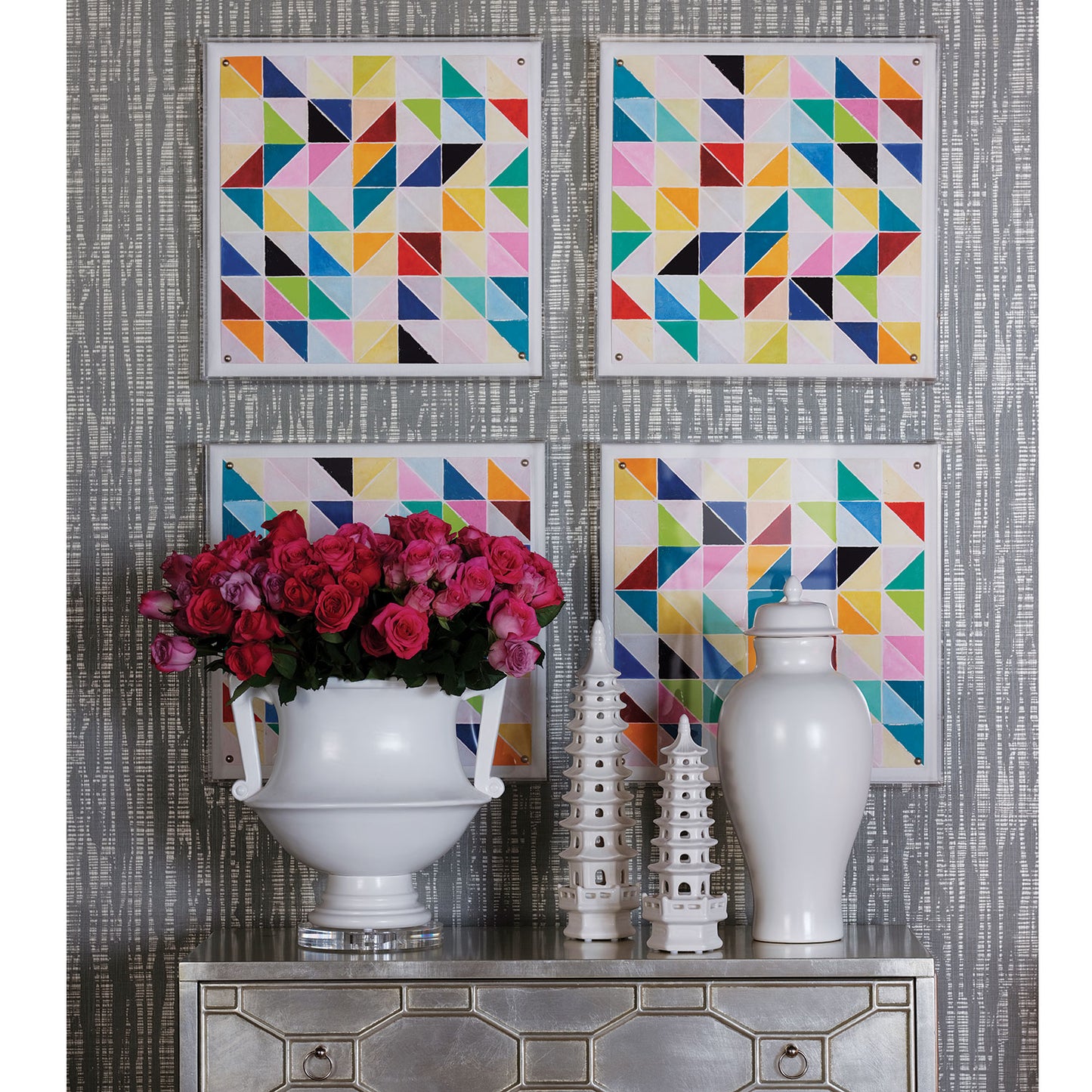 Pagoda Objects Tall (set of 2)