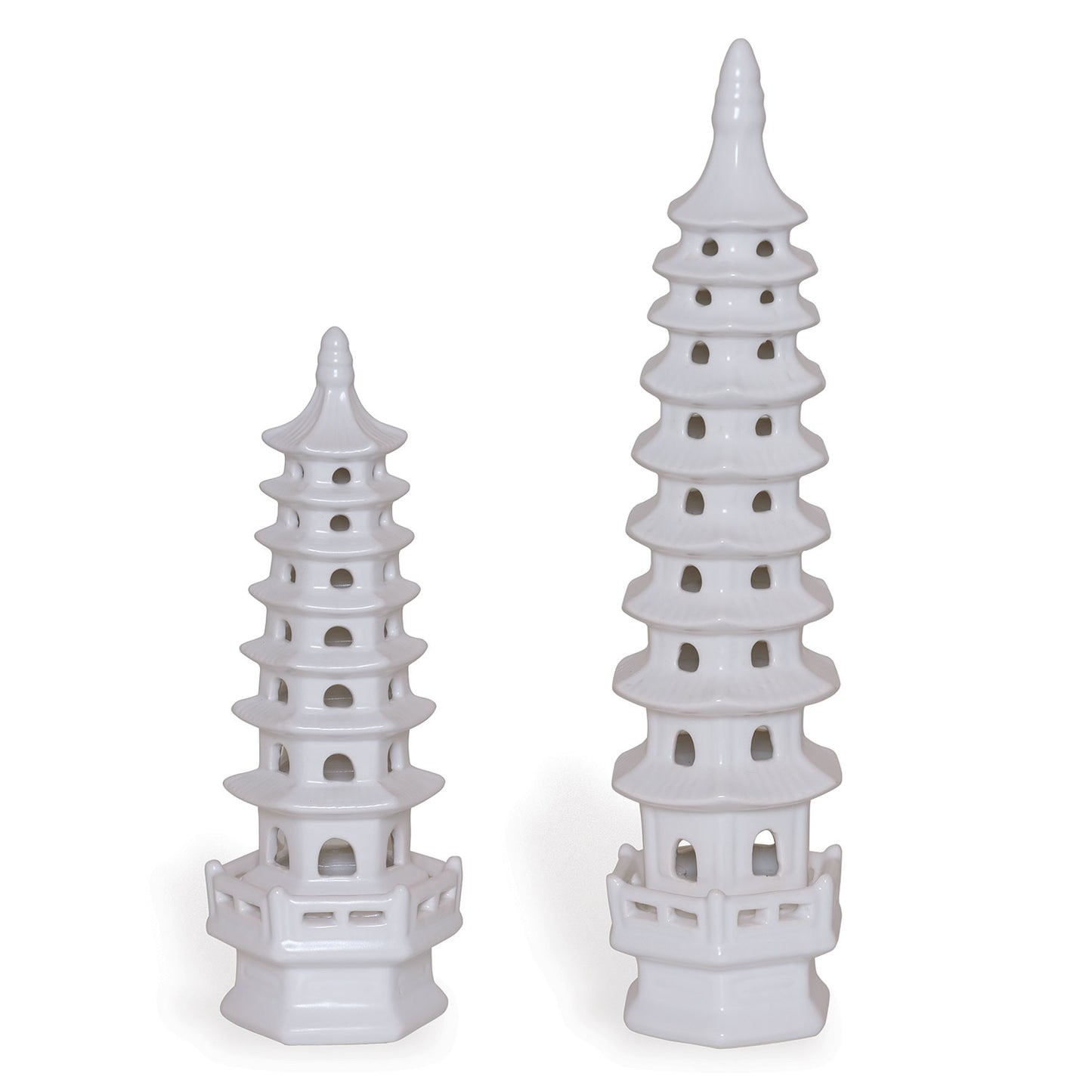 Pagoda Objects Tall (set of 2)