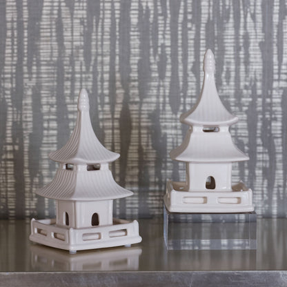 Pagoda Objects Short (set of 2)
