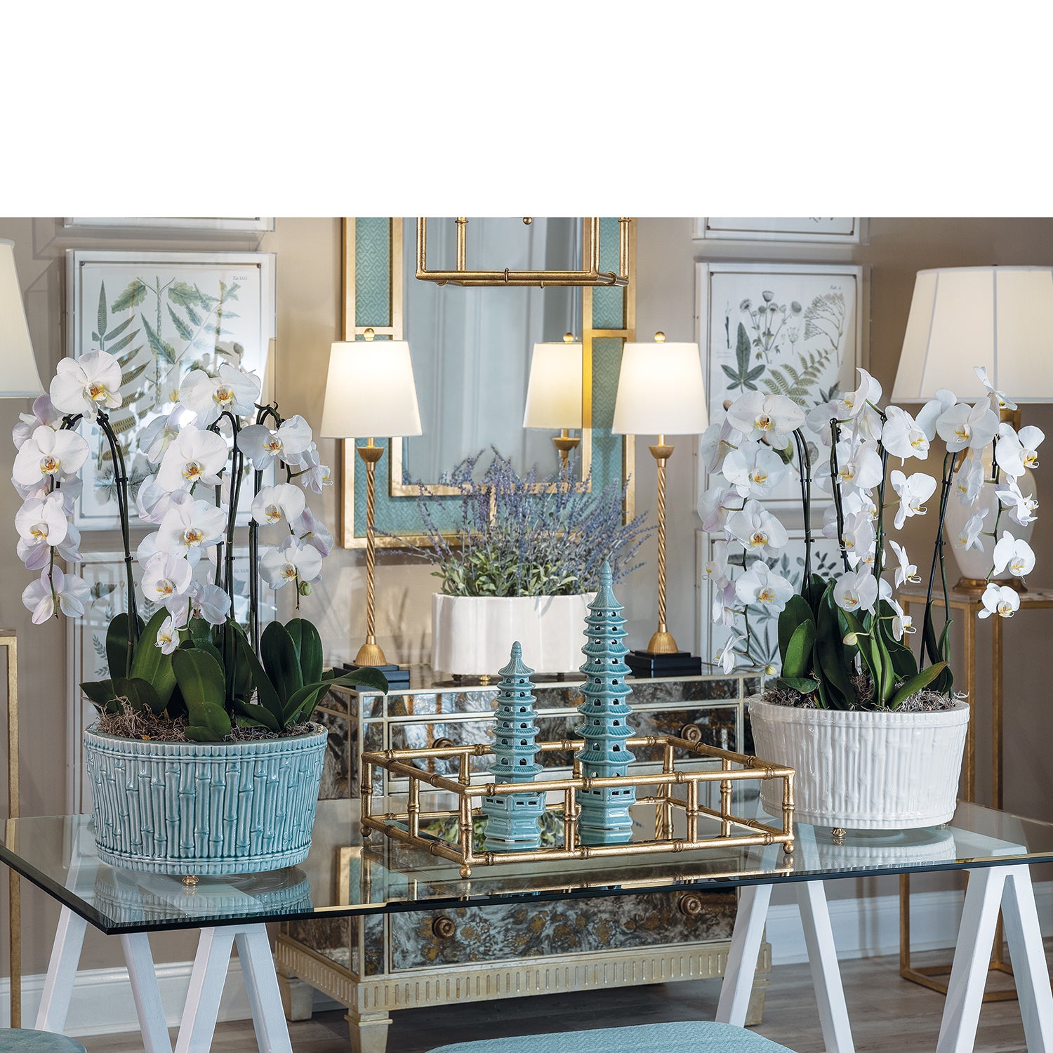 Pagoda Celadon Objects Tall