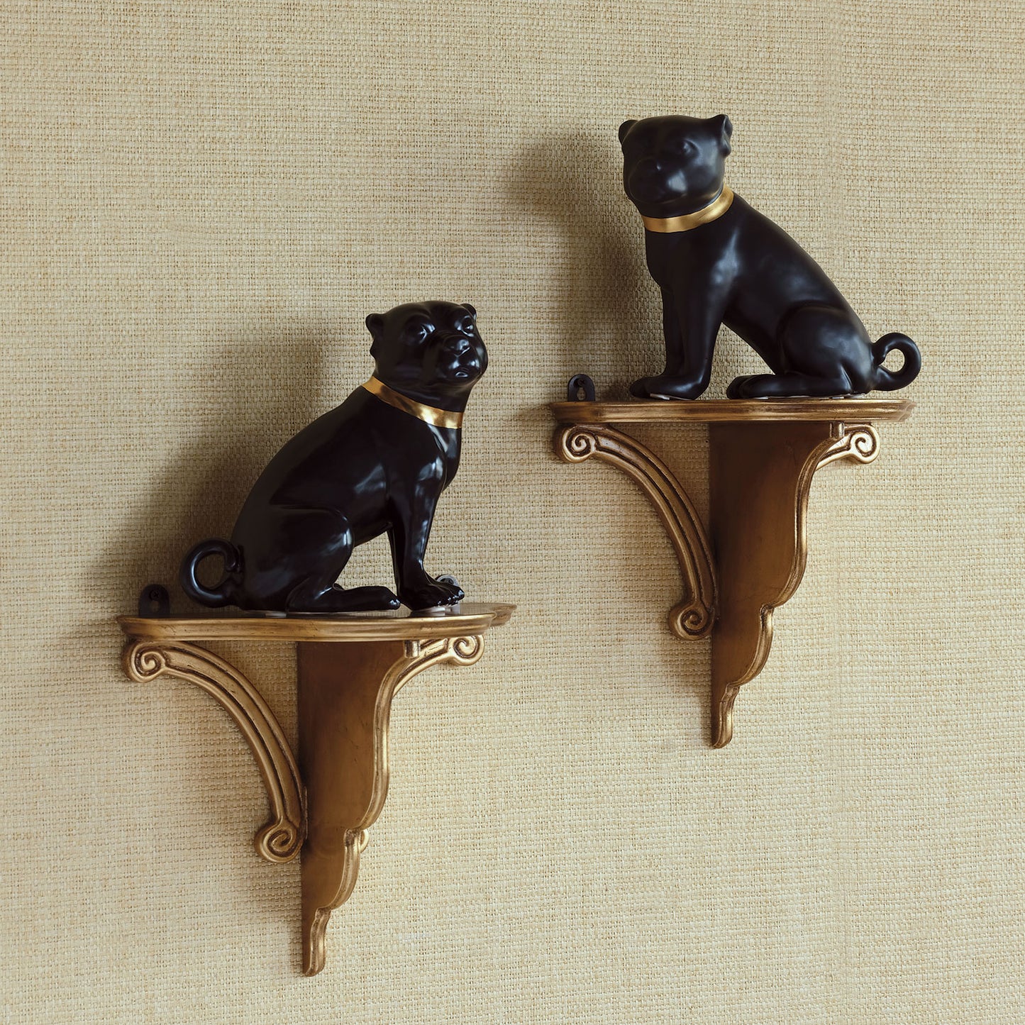 Cecil Black Pug Pair