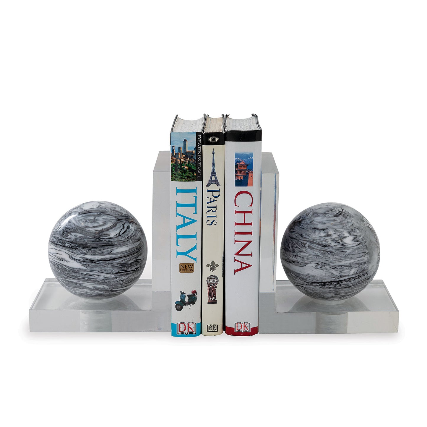 Prescott Black Bookends--pair