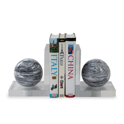 Prescott Black Bookends--pair