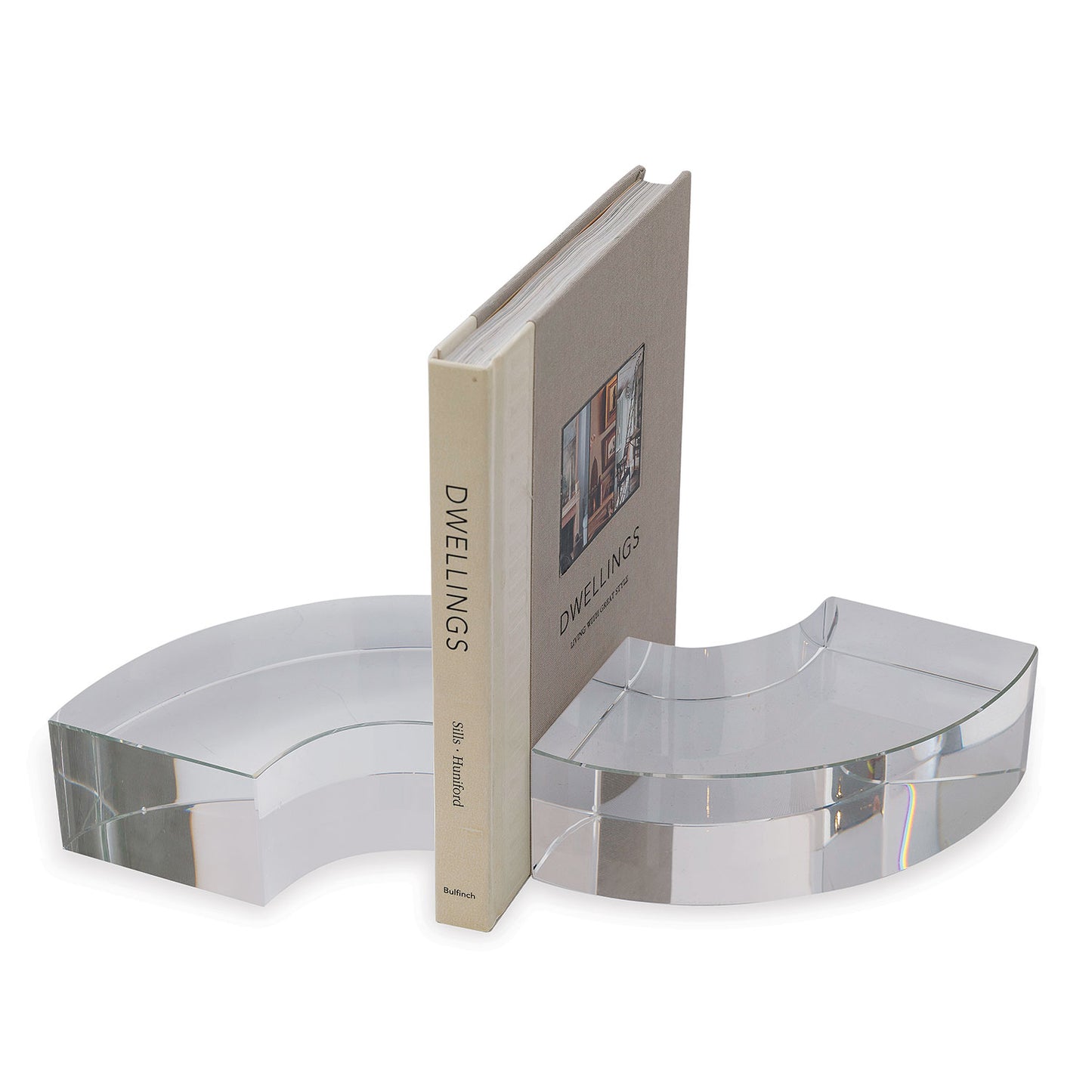 Nolan Crystal Bookends--pair