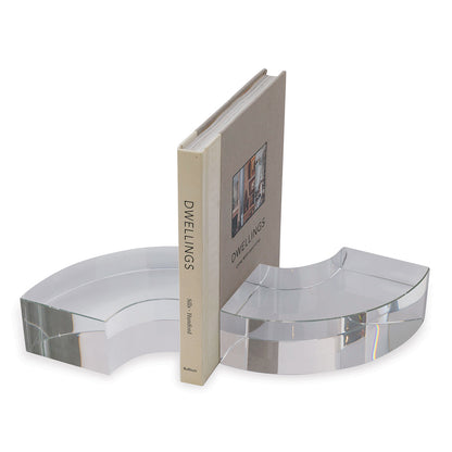 Nolan Crystal Bookends--pair