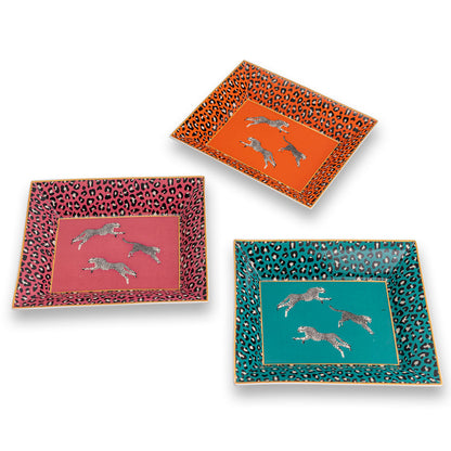 Leaping Cheetah Plates Set/3