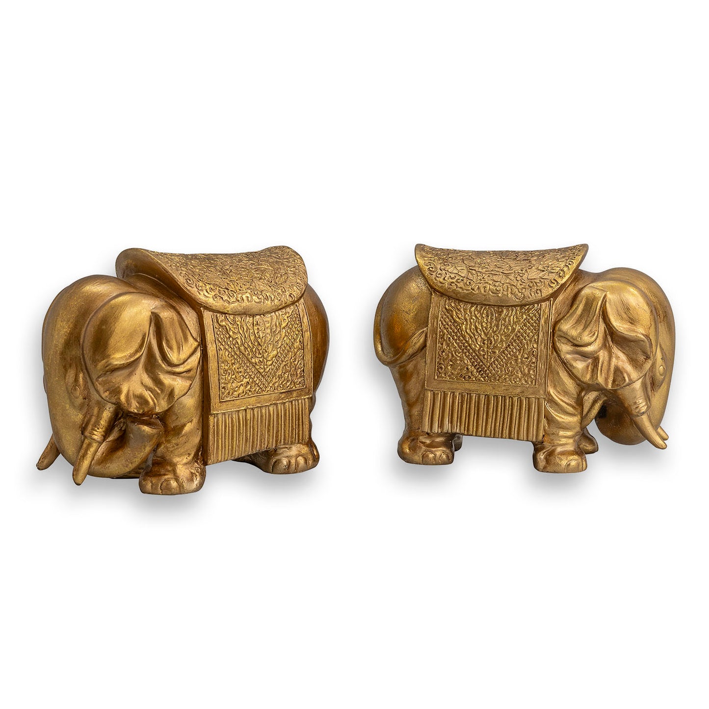 Royal Gold Elephant Bookends Set/2