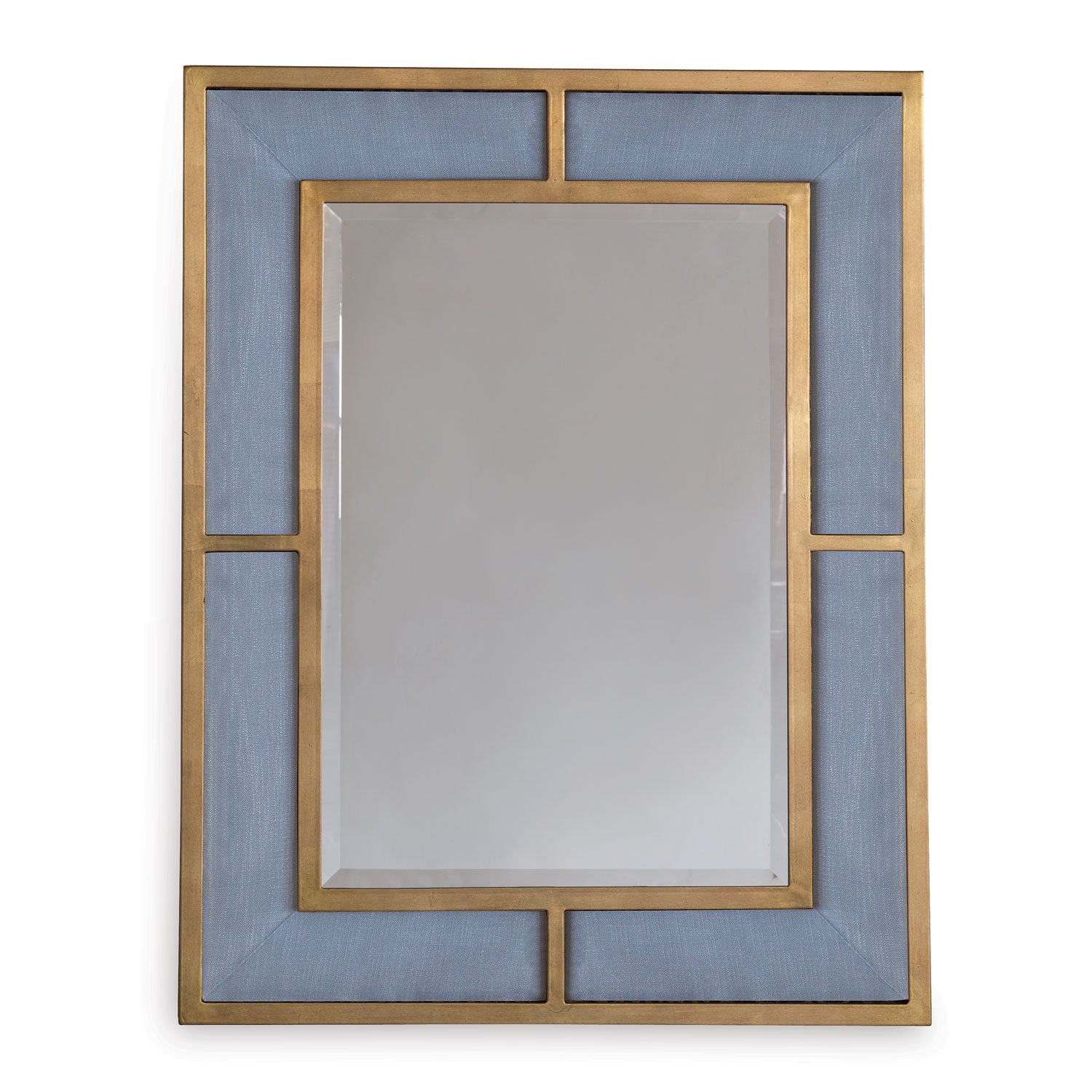 Bedford Gold Marine Blue Mirror