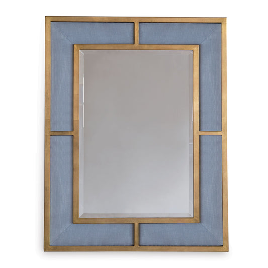 Bedford Gold Marine Blue Mirror