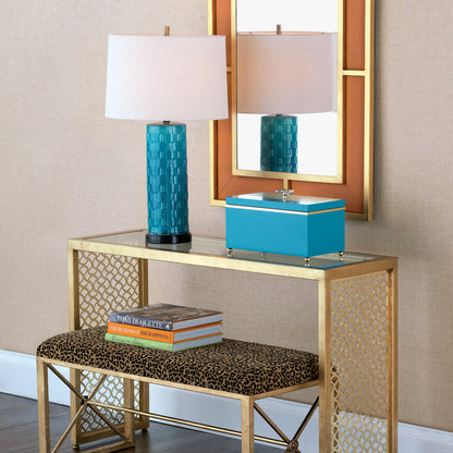 Bedford Gold Tangerine Linen Mirror