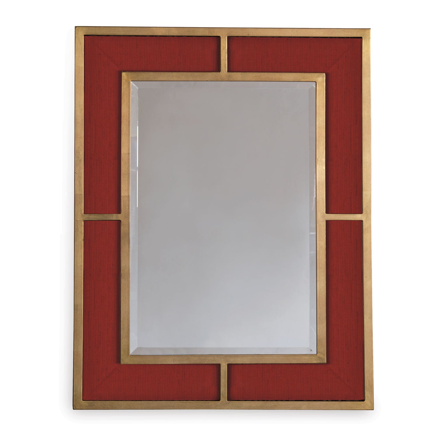 Bedford Gold Crimson Weave Mirror