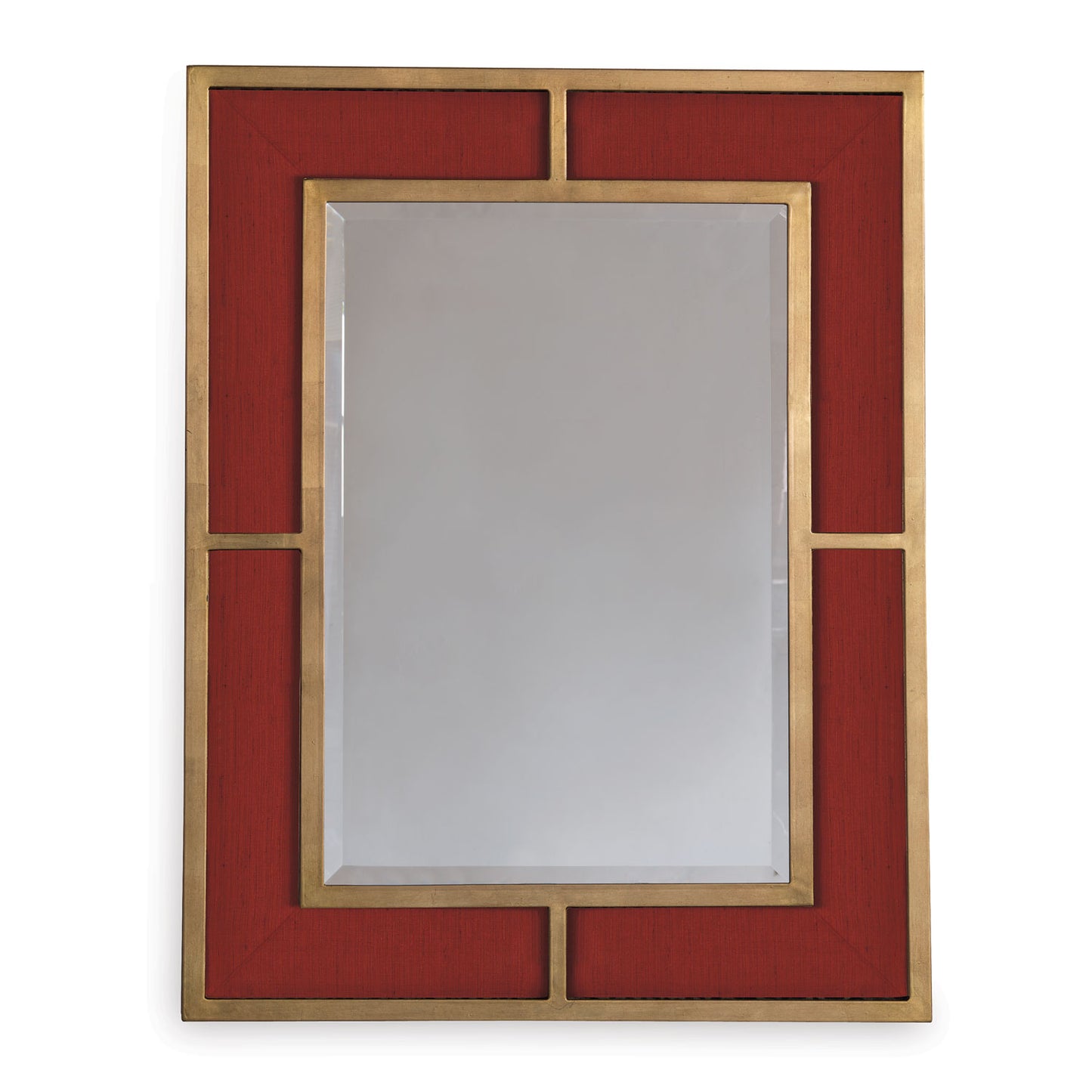 Bedford Gold Crimson Weave Mirror