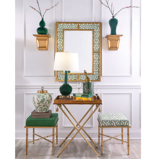 Bedford Mirror Gold "Levens Trellis"