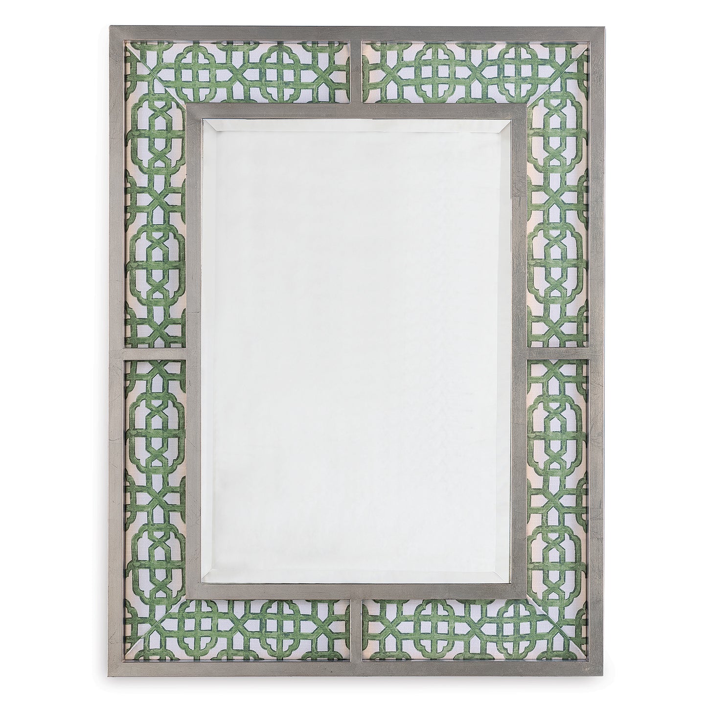 Bedford Mirror Silver "Levens Trellis"